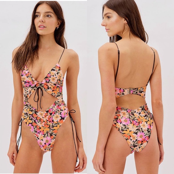 For Love And Lemons Other - FOR LOVE & LEMONS Vienna Floral One-piece Bathing Suit 2023 Collection